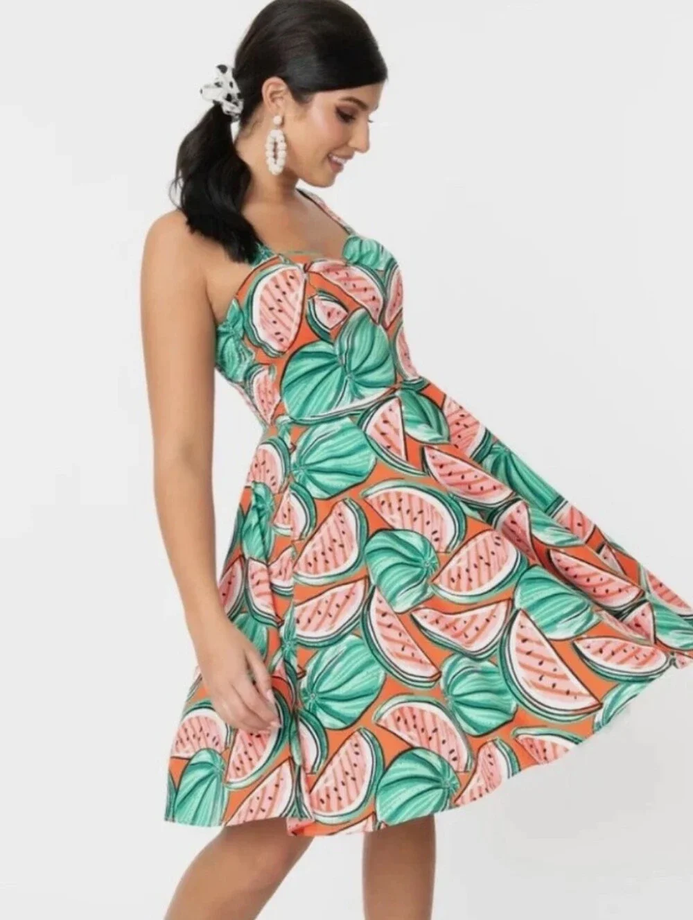 Unique Vintage Hell Bunny Watermelon Sundress